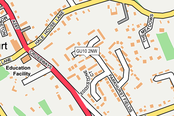 GU10 2NW map - OS OpenMap – Local (Ordnance Survey)