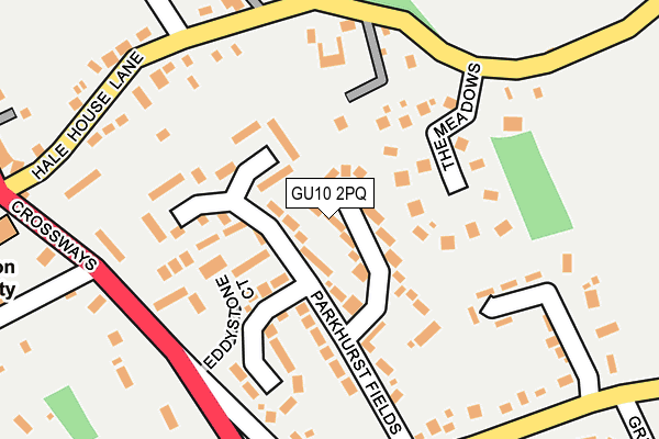 GU10 2PQ map - OS OpenMap – Local (Ordnance Survey)