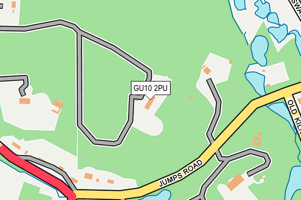 GU10 2PU map - OS OpenMap – Local (Ordnance Survey)