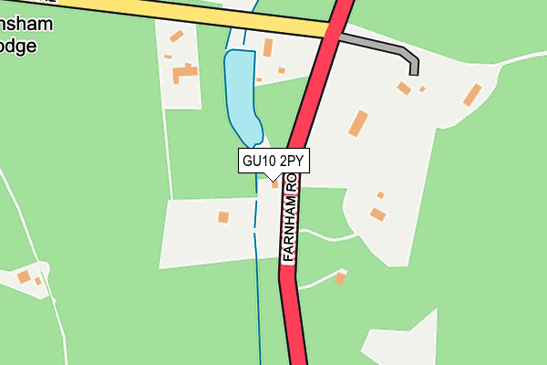 GU10 2PY map - OS OpenMap – Local (Ordnance Survey)