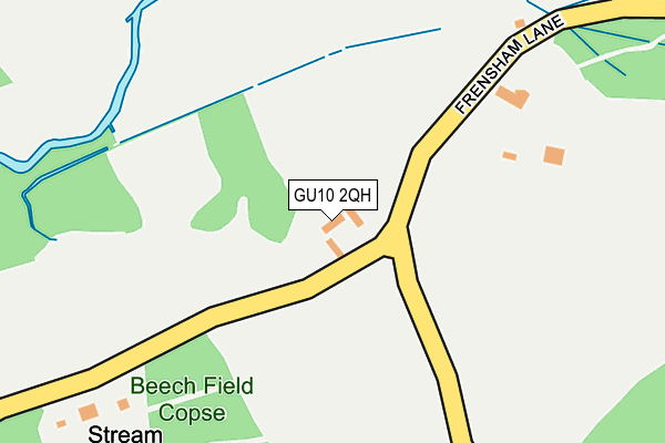 GU10 2QH map - OS OpenMap – Local (Ordnance Survey)
