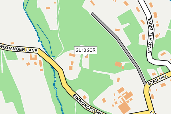 GU10 2QR map - OS OpenMap – Local (Ordnance Survey)
