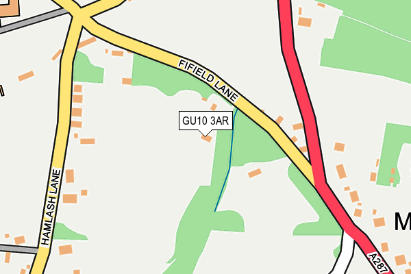 GU10 3AR map - OS OpenMap – Local (Ordnance Survey)