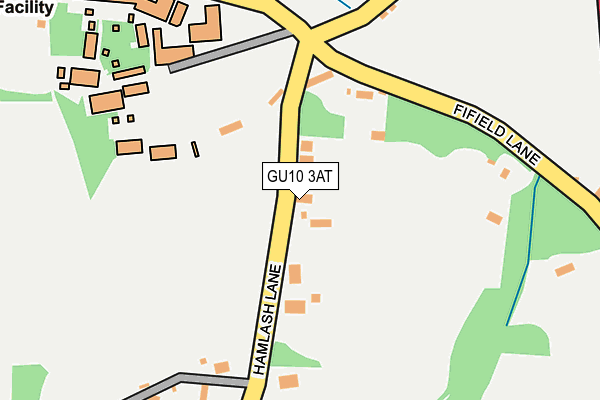 GU10 3AT map - OS OpenMap – Local (Ordnance Survey)