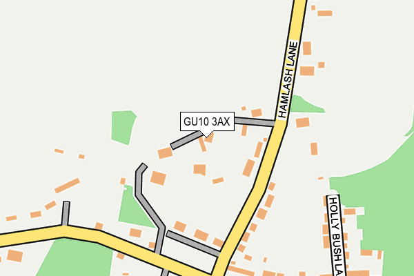 GU10 3AX map - OS OpenMap – Local (Ordnance Survey)
