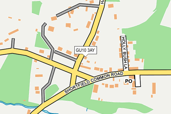 GU10 3AY map - OS OpenMap – Local (Ordnance Survey)