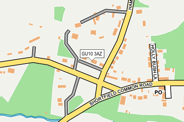 GU10 3AZ map - OS OpenMap – Local (Ordnance Survey)