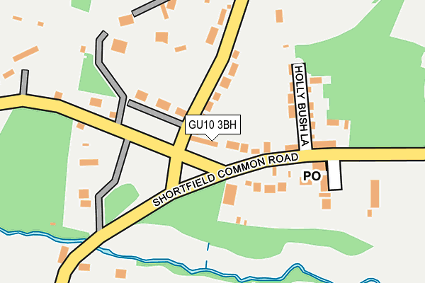 GU10 3BH map - OS OpenMap – Local (Ordnance Survey)
