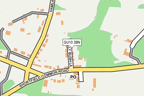 GU10 3BN map - OS OpenMap – Local (Ordnance Survey)