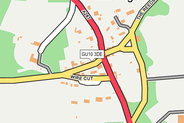 GU10 3DE map - OS OpenMap – Local (Ordnance Survey)