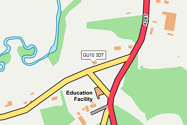 GU10 3DT map - OS OpenMap – Local (Ordnance Survey)