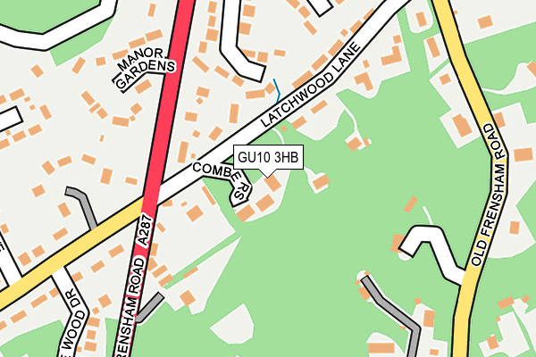 GU10 3HB map - OS OpenMap – Local (Ordnance Survey)