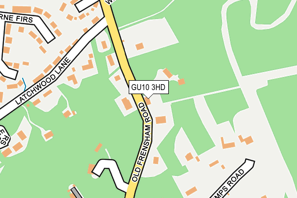 GU10 3HD map - OS OpenMap – Local (Ordnance Survey)