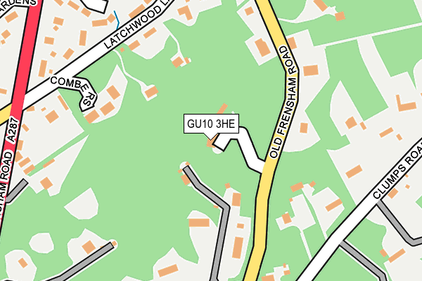 GU10 3HE map - OS OpenMap – Local (Ordnance Survey)