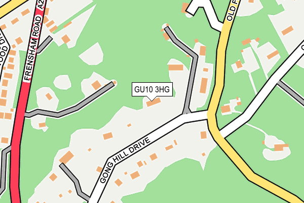 GU10 3HG map - OS OpenMap – Local (Ordnance Survey)