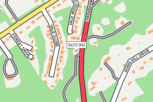 GU10 3HJ map - OS OpenMap – Local (Ordnance Survey)