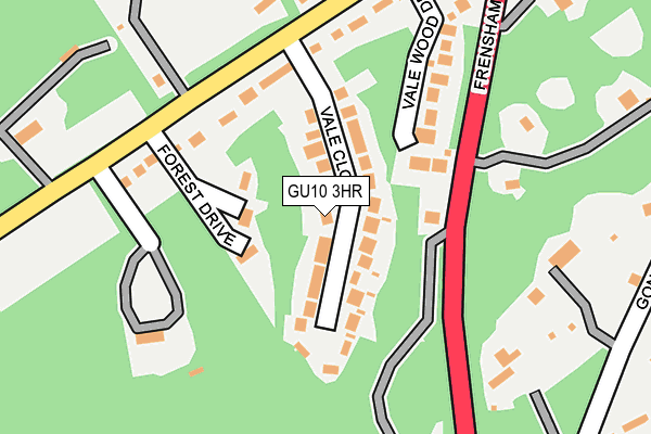 GU10 3HR map - OS OpenMap – Local (Ordnance Survey)