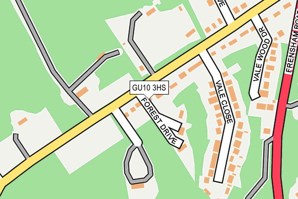 GU10 3HS map - OS OpenMap – Local (Ordnance Survey)