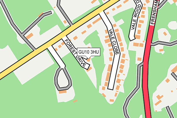 GU10 3HU map - OS OpenMap – Local (Ordnance Survey)