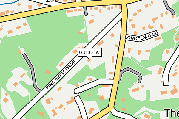 GU10 3JW map - OS OpenMap – Local (Ordnance Survey)