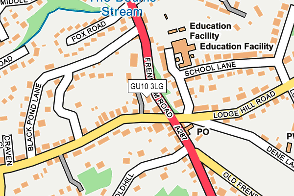 GU10 3LG map - OS OpenMap – Local (Ordnance Survey)