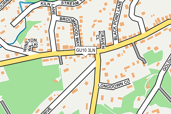 GU10 3LN map - OS OpenMap – Local (Ordnance Survey)
