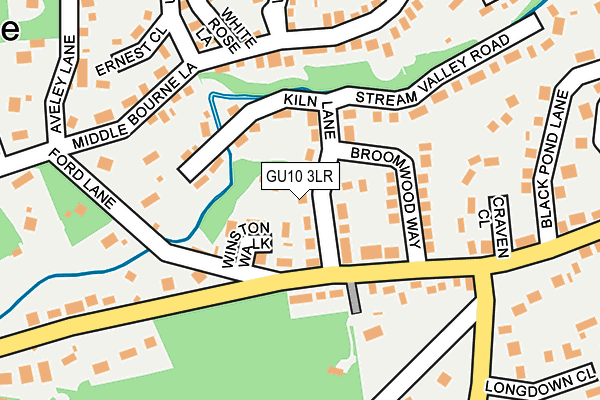 GU10 3LR map - OS OpenMap – Local (Ordnance Survey)