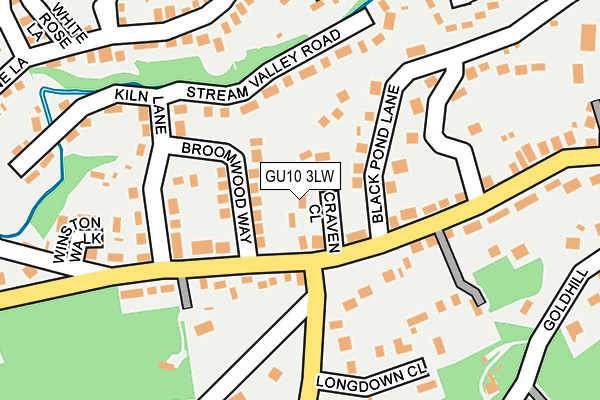 GU10 3LW map - OS OpenMap – Local (Ordnance Survey)