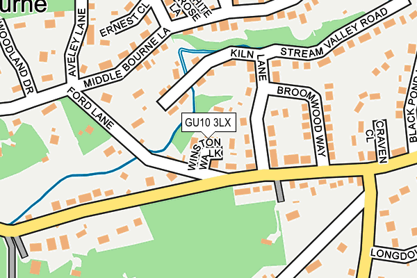 GU10 3LX map - OS OpenMap – Local (Ordnance Survey)