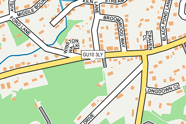 GU10 3LY map - OS OpenMap – Local (Ordnance Survey)