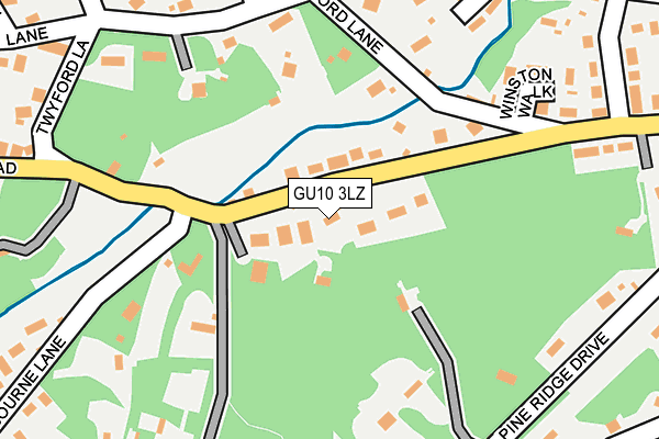 GU10 3LZ map - OS OpenMap – Local (Ordnance Survey)
