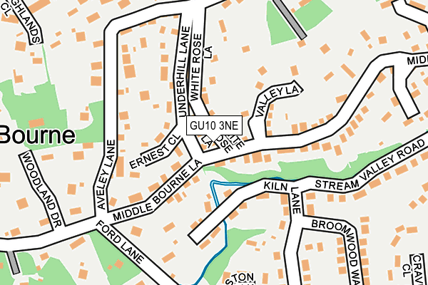 GU10 3NE map - OS OpenMap – Local (Ordnance Survey)