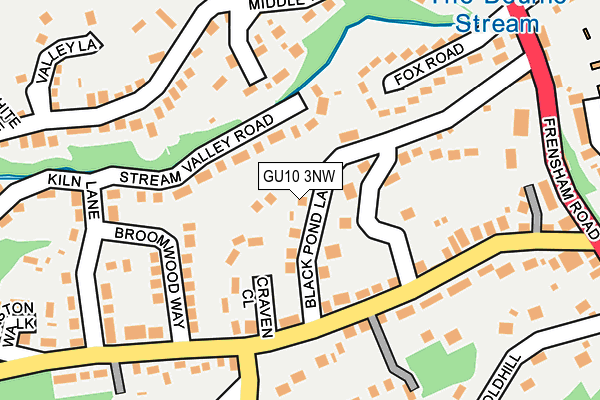 GU10 3NW map - OS OpenMap – Local (Ordnance Survey)