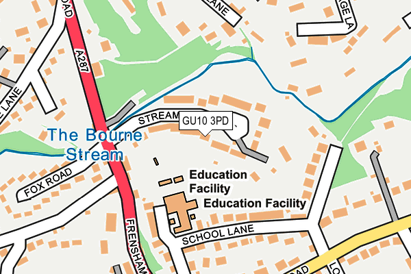 GU10 3PD map - OS OpenMap – Local (Ordnance Survey)
