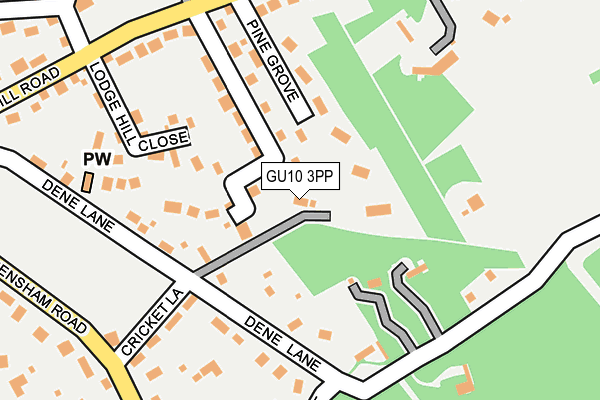 GU10 3PP map - OS OpenMap – Local (Ordnance Survey)