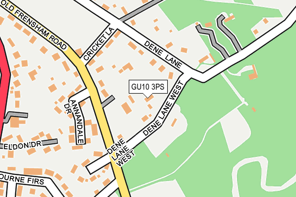 GU10 3PS map - OS OpenMap – Local (Ordnance Survey)