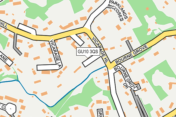 GU10 3QS map - OS OpenMap – Local (Ordnance Survey)