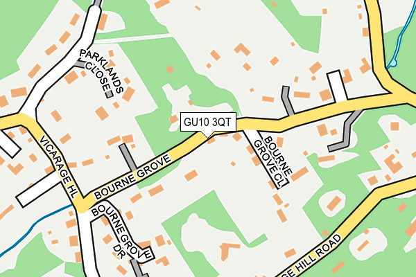 GU10 3QT map - OS OpenMap – Local (Ordnance Survey)