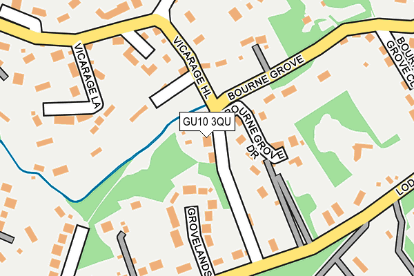 GU10 3QU map - OS OpenMap – Local (Ordnance Survey)