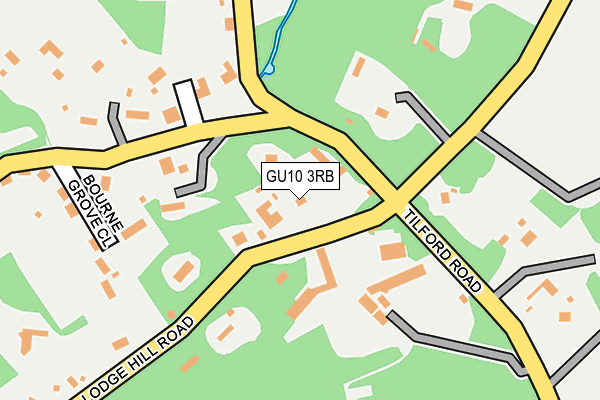 GU10 3RB map - OS OpenMap – Local (Ordnance Survey)