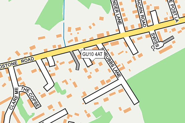 GU10 4AT map - OS OpenMap – Local (Ordnance Survey)