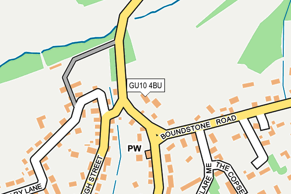 GU10 4BU map - OS OpenMap – Local (Ordnance Survey)