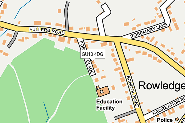 GU10 4DG map - OS OpenMap – Local (Ordnance Survey)