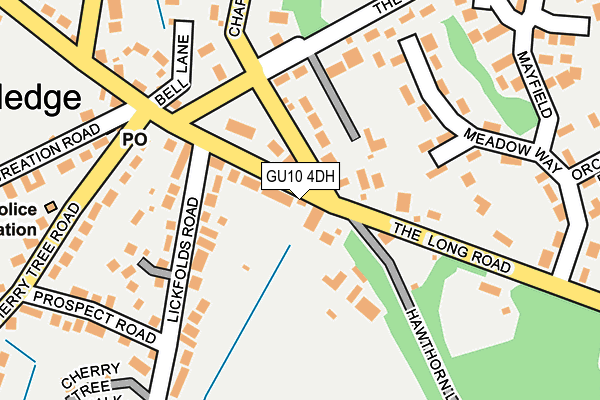 GU10 4DH map - OS OpenMap – Local (Ordnance Survey)