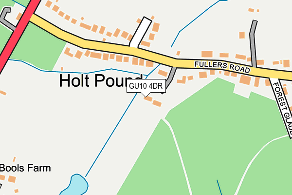 GU10 4DR map - OS OpenMap – Local (Ordnance Survey)