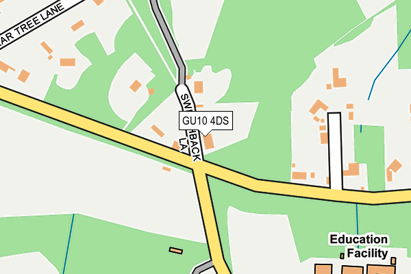 GU10 4DS map - OS OpenMap – Local (Ordnance Survey)