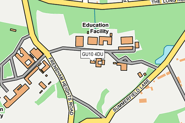 GU10 4DU map - OS OpenMap – Local (Ordnance Survey)