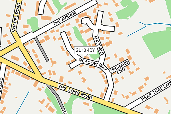 GU10 4DY map - OS OpenMap – Local (Ordnance Survey)