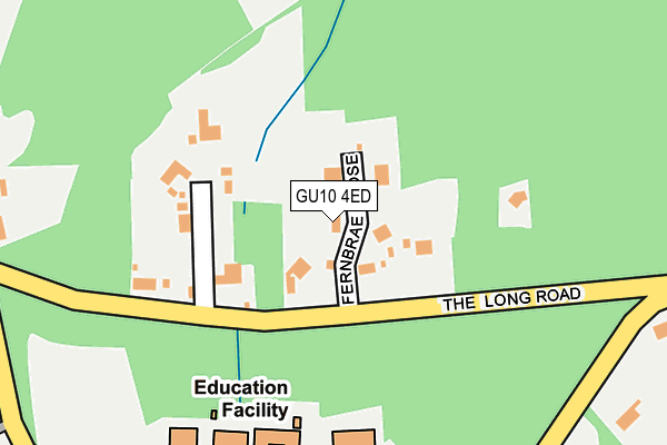GU10 4ED map - OS OpenMap – Local (Ordnance Survey)