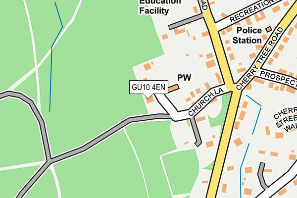 GU10 4EN map - OS OpenMap – Local (Ordnance Survey)